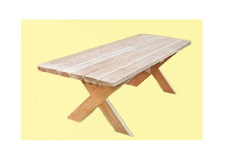 Viala Bois Mobilier De Jardin En Bois Tables Sans Bancs Table