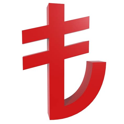 Premium Photo Turkish Lira Symbol Isolated On White Background