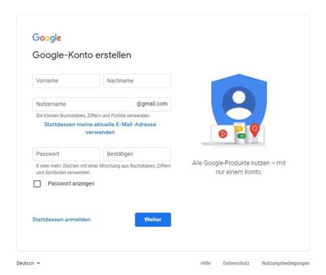 Google Konto erstellen 2023 Schritt für Schritt Anleitung