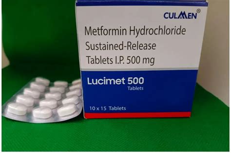 500 Mg Metformin Hydrochloride Sustained Release Tablets Packaging