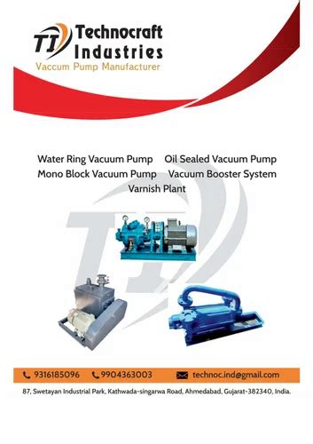 Closed Loop Water Recirculation System Of Two Stage Vacuum Pump At Rs