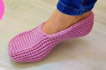 Knit Moccasin Slippers Tutorial Sided Crochet Knit By Beja Free