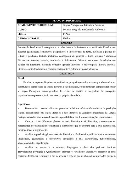 PDF CARGA HORÁRIA EMENTA OBJETIVOS PDF fileTrovadorismo Português