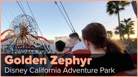 Ride Golden Zephyr 4K POV Disney California Adventure Park YouTube