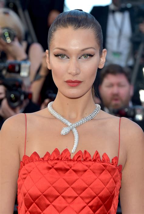 Bella Hadid Wears Split Winged Eyeliner At Cannes Film Festival Teen