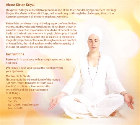 Kirtan Kriya Meditation Instructions — Home