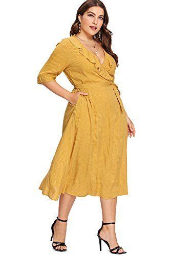 Milumia Plus Size Cold Shoulder Wrap V Neck Empire Waist High Low