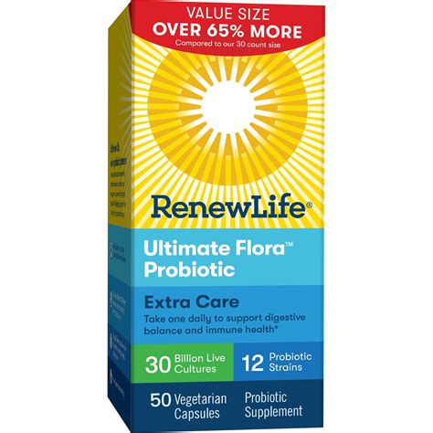 Renew Life Probiotics Comparison Chart A Visual Reference Of Charts