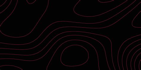 Topographic map. Red topography wave background. Red abstract pattern texture on dark background ...