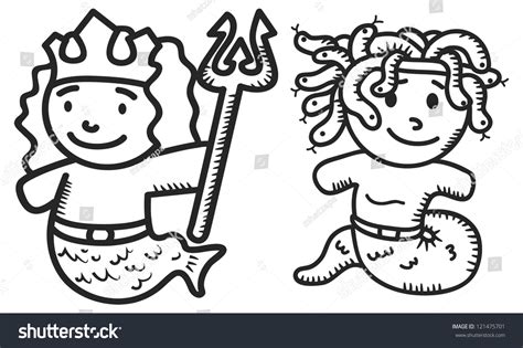 Greek Mythology Cartoon Stock Vector (Royalty Free) 121475701 ...