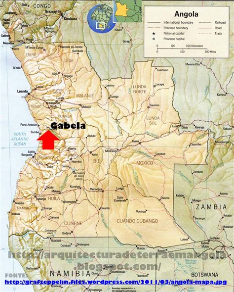 Gabela Angola Map