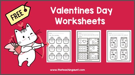 Valentines Day Preschool Worksheets The Teaching Aunt Worksheets