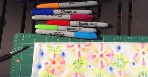 Design Your Own Fabric Using Sharpies Sharpie Crafts Sharpie