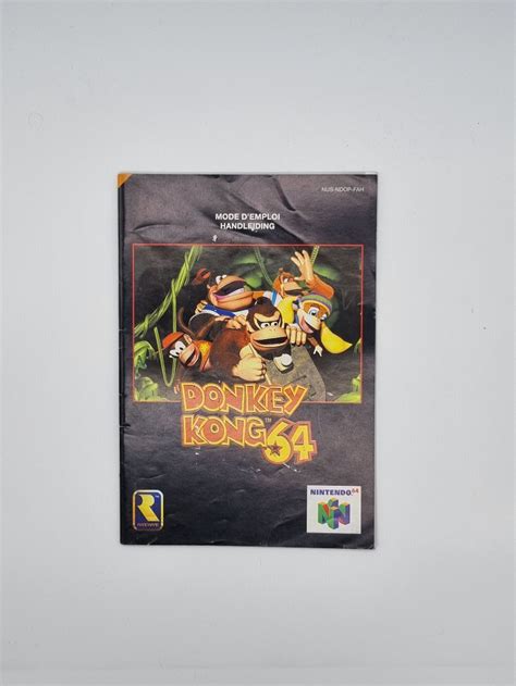 Donkey Kong 64 N64 Handleiding Gamebros