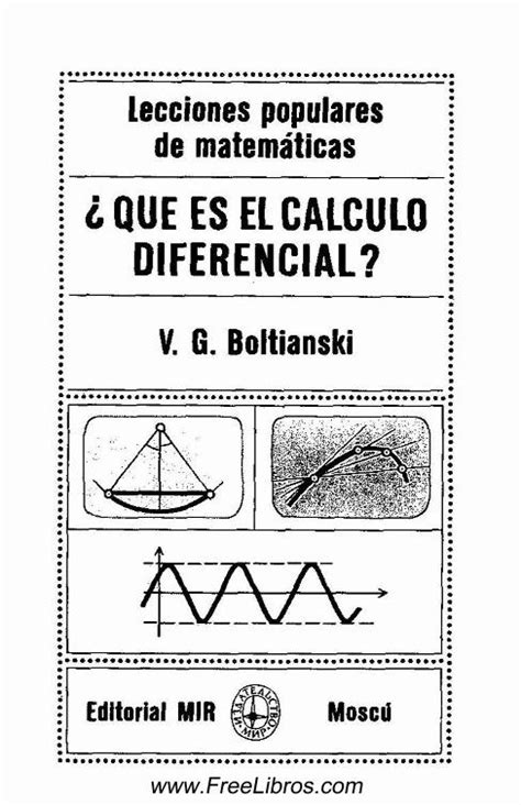 PDF Lecciones populares de matemáticas Qué es el Cálculo Diferencial