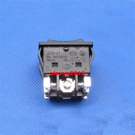 JD JD03-A1 6 Pins With Screws 3 Positions Rocker Switch Maintained 25A ...