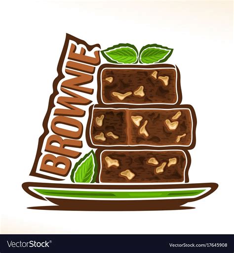 Logo For Brownie Royalty Free Vector Image VectorStock Bakery Logo