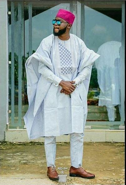 Gray Agbada Wedding Mens Design Grey Agbada Style Africa Blooms