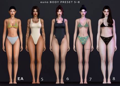 Eunosims Sims 4 Sims 4 Body Mods Sims