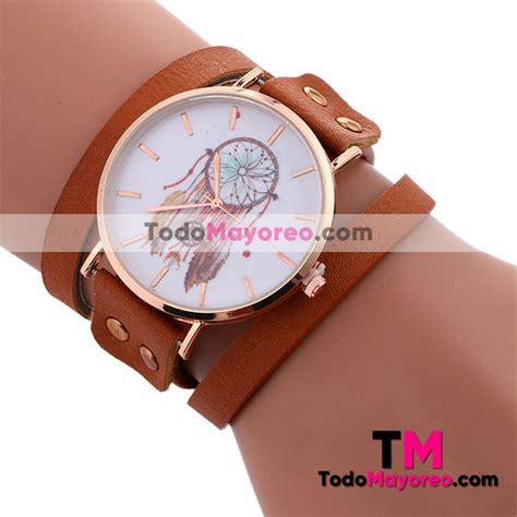 Reloj Con Pulsera Extensible De Piel Sintetica R2312 TodoMayoreo