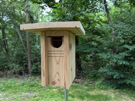 Cedar Gilwood Ii Style Bluebird Nesting Boxbirdhouse With Cleanout Etsy