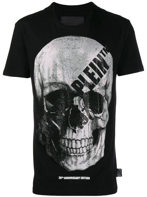 Philipp Plein Embellished Skull T Shirt Farfetch Skull Tshirt