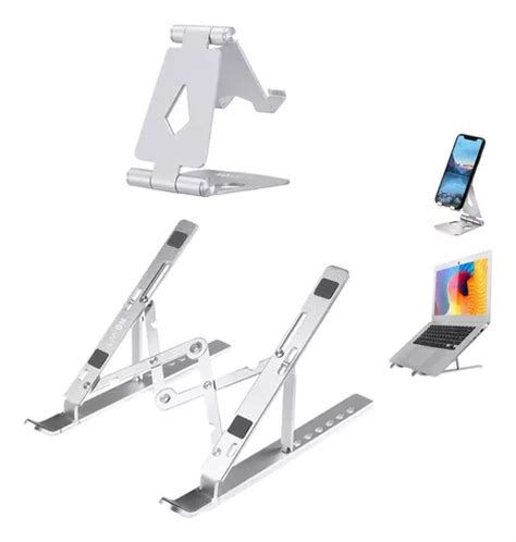 Suporte Ajust Vel Para Notebooks E Netbooks Linkon Combo Stand Silver