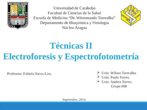 Pptx Técnicas Electroforesis Y Espectrofotometría Dokumen Tips