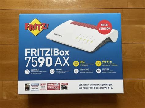 AVM FRITZ BOX 7590 AX V2 WiFi 6 DE Version Neu EUR 50 40 PicClick DE