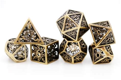 Electrum Snowflake Hollow Dice Bookwyrm Games