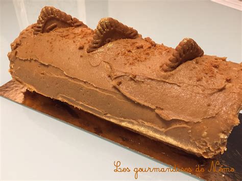 Bûche roulée au spéculoos Les Gourmandises de Némo