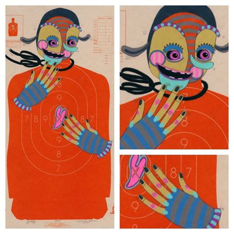 Giddy Hand Painted Paper Shooting Target Art Etsy Paper Shooting