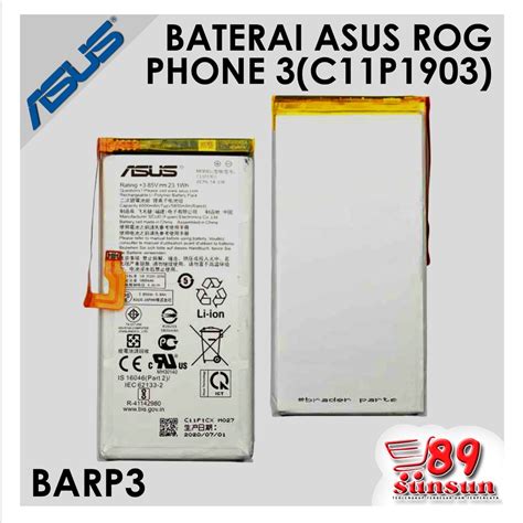 Jual Baterai Asus Rog Phone C P Shopee Indonesia