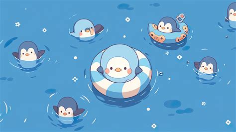 Penguin Kawaii Wallpaper By Patrika