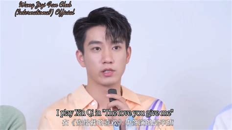 Wangziqi The Love You Give Me Interview Eng Sub Wangziqi