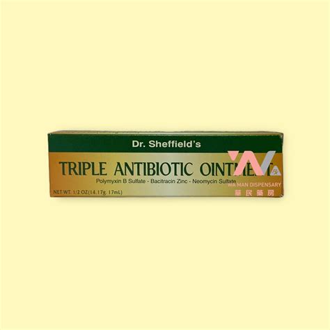 Triple Antibiotic Ointment Dr Sheffields 華民藥房