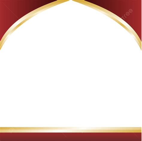 Header Footer Golden Red Design Vector Red Header Curve PNG And