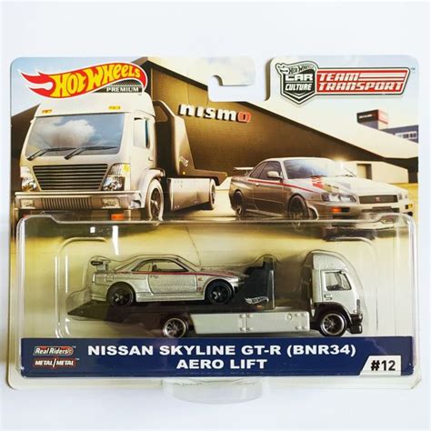 Hot Wheels Premium Car Culture Team Transport Nissan Skyline GT R R BNR Aero Lift Lazada