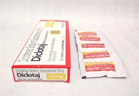 Diclofenac Sodium Suppositories 25mg Manufacturer In India Taj