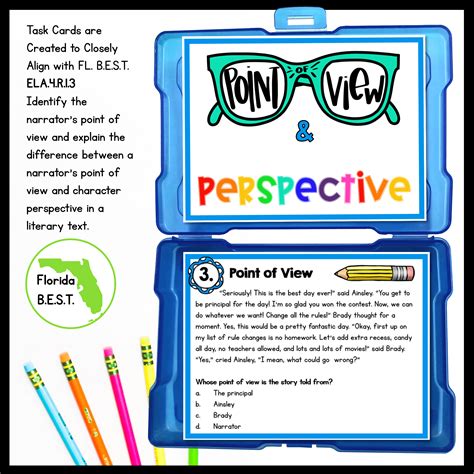 Point Of View And Perspective Task Cards 4th Grade Ela 4 R 1 3 Magicore