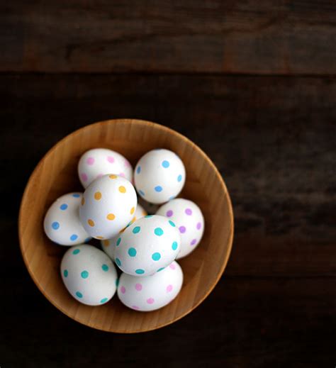 Perfect Polka Dot Easter Eggs Say Yes