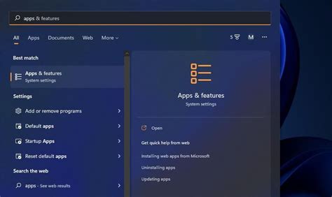 9 Ways to Open the Apps & Features Tool in Windows 11