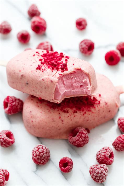 Raspberry White Chocolate Ice Cream Pops Love And Olive Oil