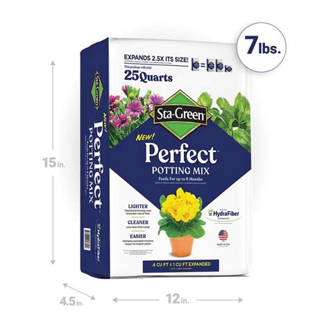 Sta Green Perfect Potting Mix 25 Quart Potting Soil Mix In The Soil