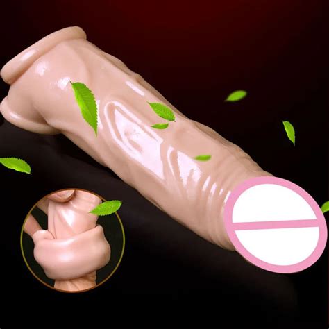 Erkek Penis Büyütme Prezervatif Penis Uzatma Kollu Yetişkinler Için