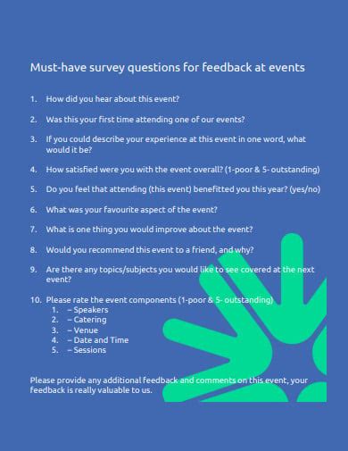 25+ Event Feedback Survey Templates in PDF | DOC