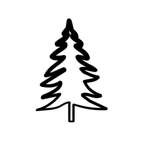 Evergreen Tree Outline