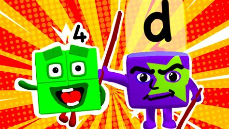 Numberblocks Alphablocks Crossover D 4 YouTube