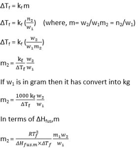 Depression of Freezing Point Equation, Definition, and Applications ...