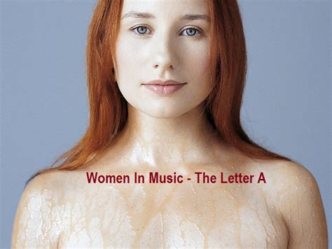 Women In Music – The Letter A – A Female Friday Playlist – lyrique discorde